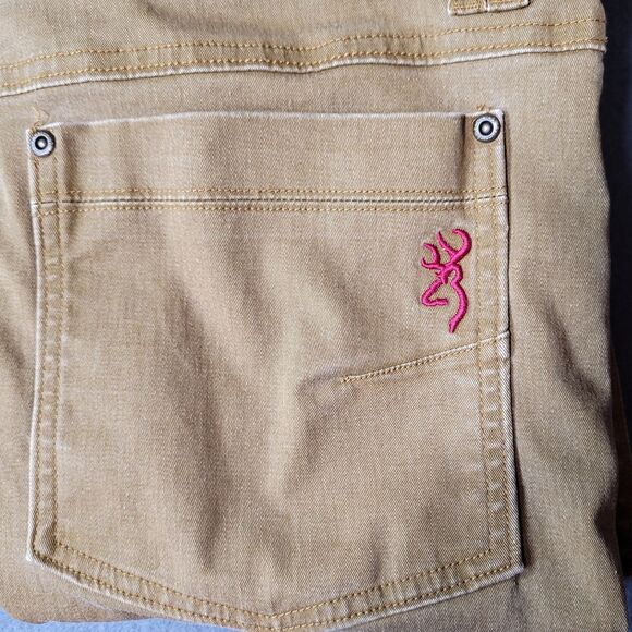 Browning Heritage Mens Canvas Pants Brown Tag 36x32 Fits 36x31 Articulated Knee - Picture 8 of 13